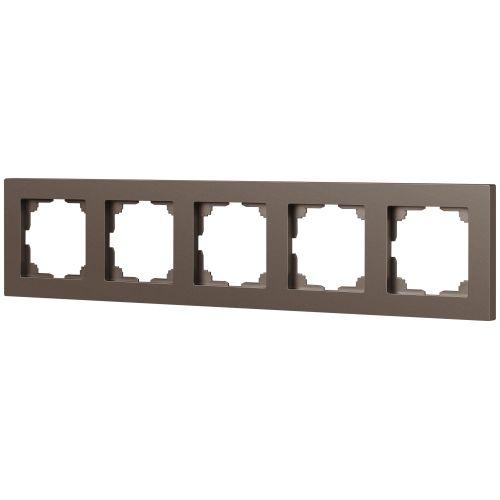 Рамка 5-м СП Accent 6-505-08 бронза Intro Б0063735