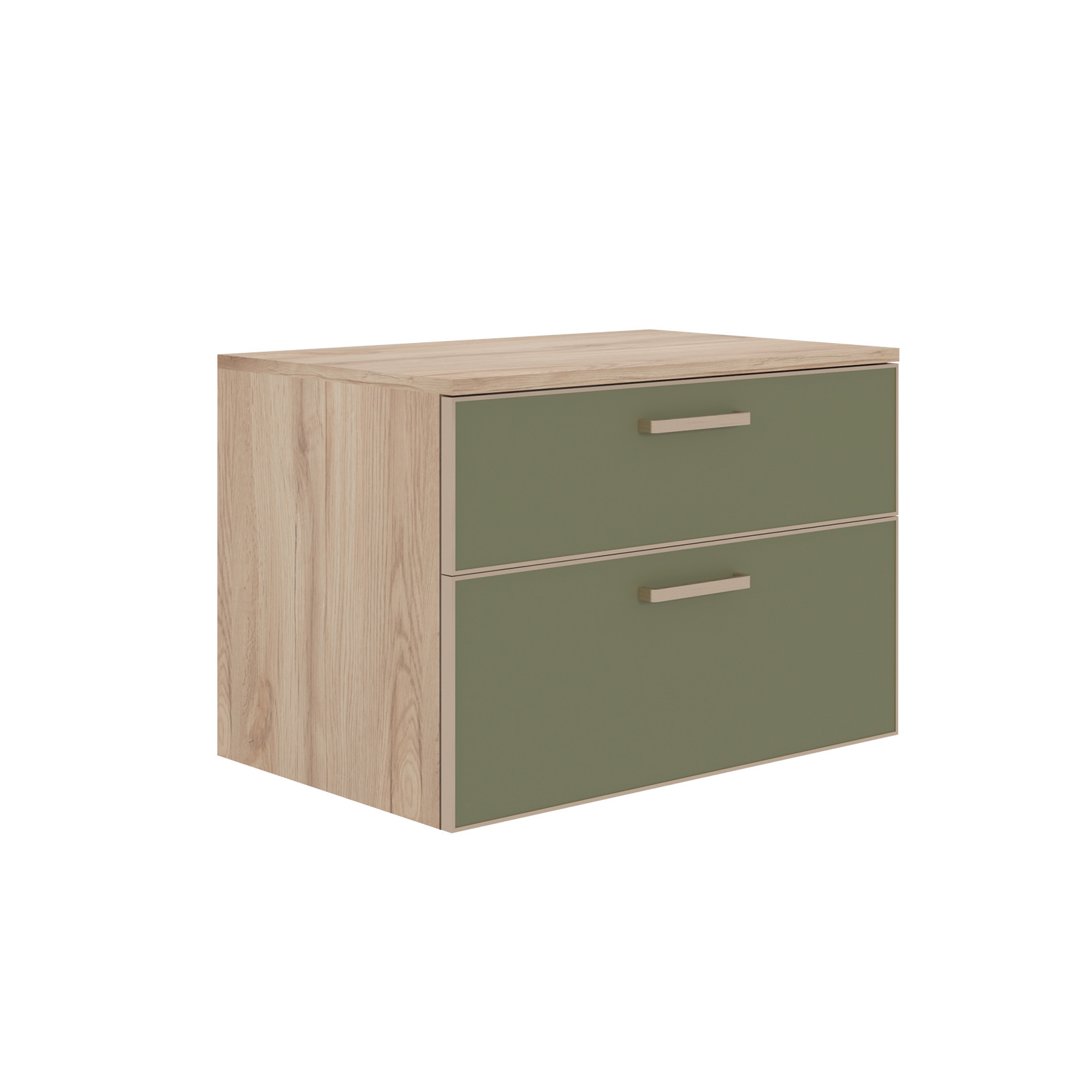 Тумба под раковину ORKA Salerno 80 подвесная, цвет Sardinia, ручки золото