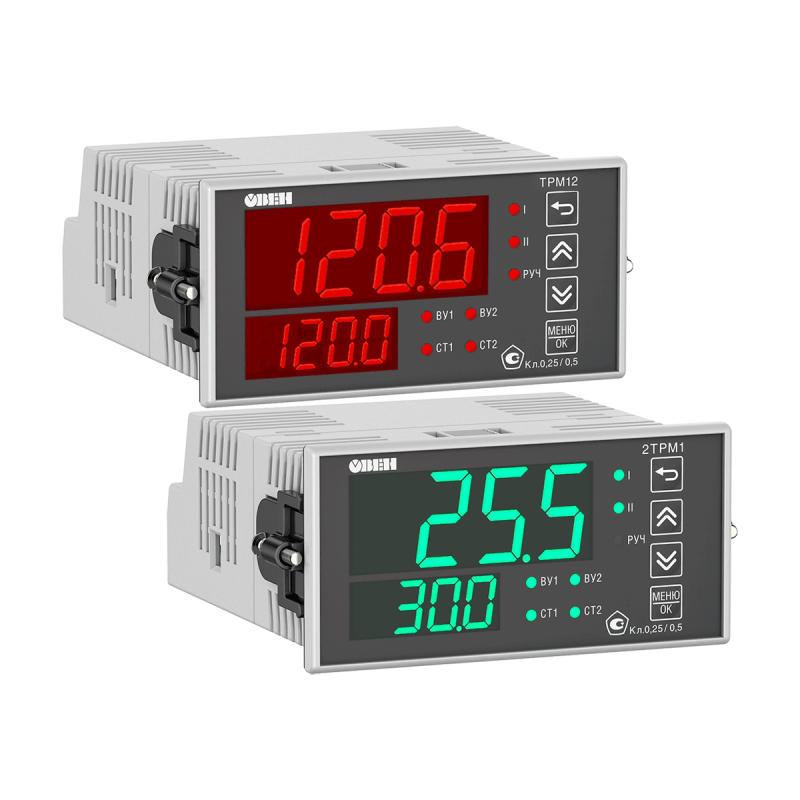 Измеритель-регулятор микропроцессорный ТРМ12-Д.У2.РР.RS ОВЕН 150101