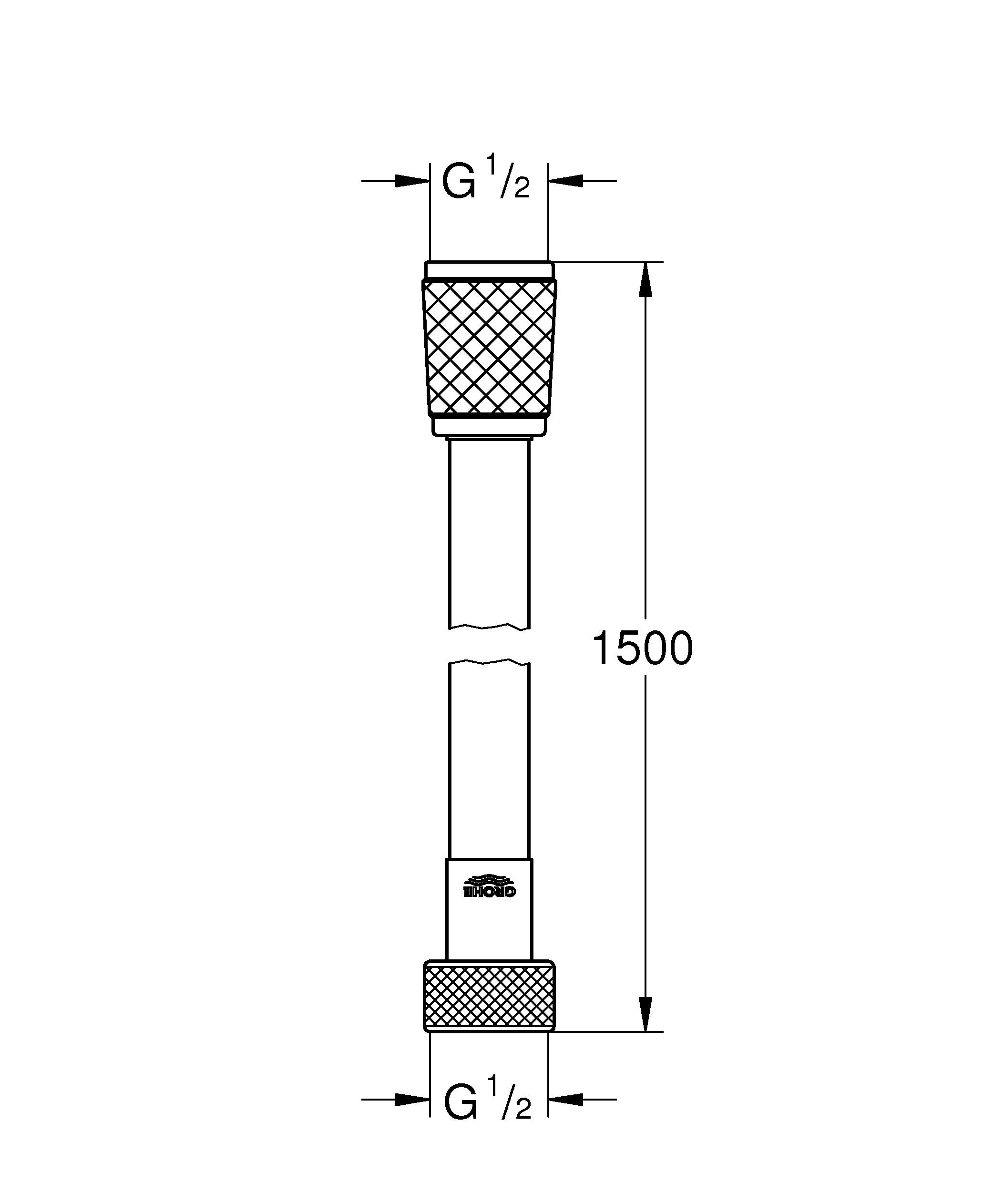 Душевой шланг Grohe Relexaflex 45973001