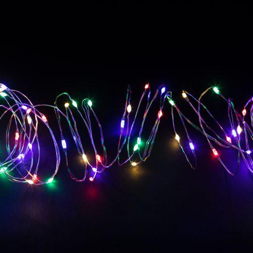 Гирлянда светодиодная "Нить" 10м 100microLED мультиколор IP20 3AA Holiday INNR-02M Intro Б0060442