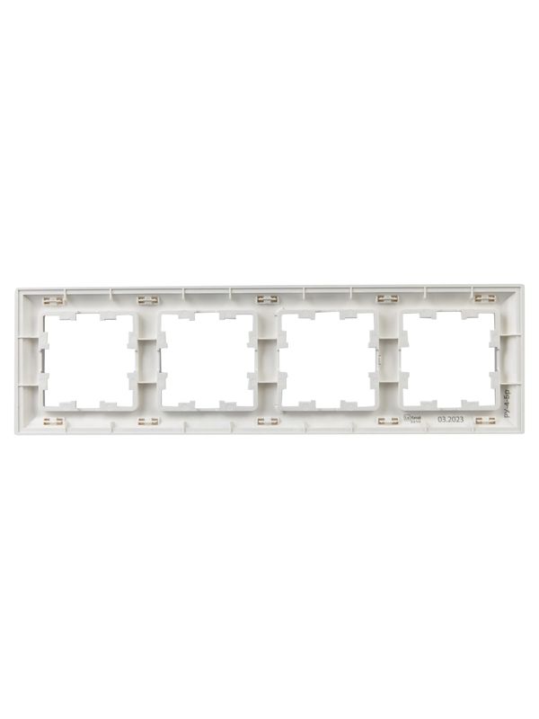 Рамка 4-м BRITE РУ-4-Бр алюм./алюм. IEK BR-M42-12-K47