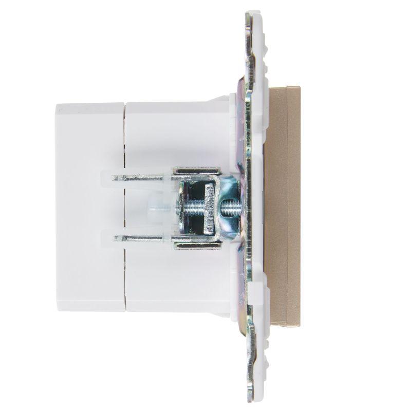 Розетка USB A+C 3.1А SKANDY SK-R14Sa песочн. IEK SK-U22-D31-K98