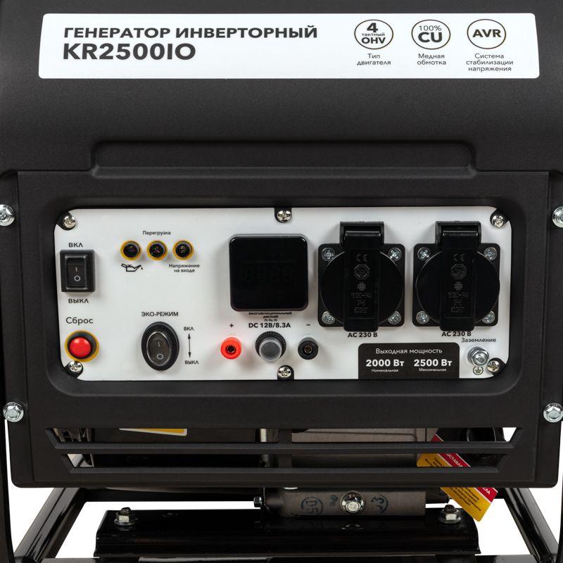 Генератор инверторный KR2500IO 2.5кВт 230В 7л открытый корпус ручной старт KRANZ KR-16-1142