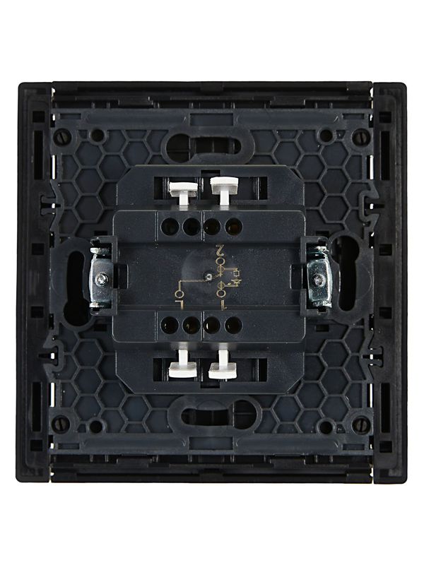 Выключатель проходной 1-кл. СП FORTE&PIANO 10А FP104 с индикацией черн. IEK FP-V12-1-10-1-K02