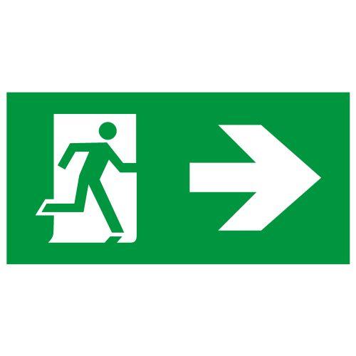 Этикетка самоклеящаяся INFO-SSA-128 бэклит 259х135мм Человек-стрелка зел. SSA-103 ЭРА Б0064725