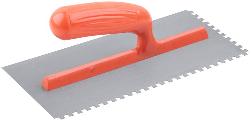 Гладилка зубчатая 280х130мм зуб 6х6мм пластик. ручка стальная КУРС 05137