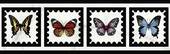 Бордюр Victorian Marble Gold Butterfly Border Prl 12.5х40