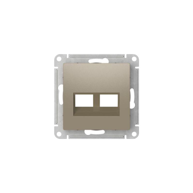 Накладка двойная AtlasDesign для информационных функций типа Keystone шампань SE ATN000590