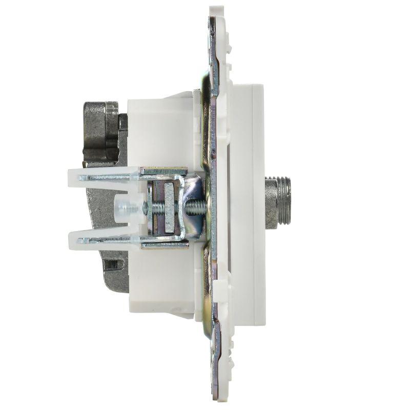 Розетка двойная TV+SAT SKANDY SK-A13W арктич. бел. IEK SK-AF20-O-K01