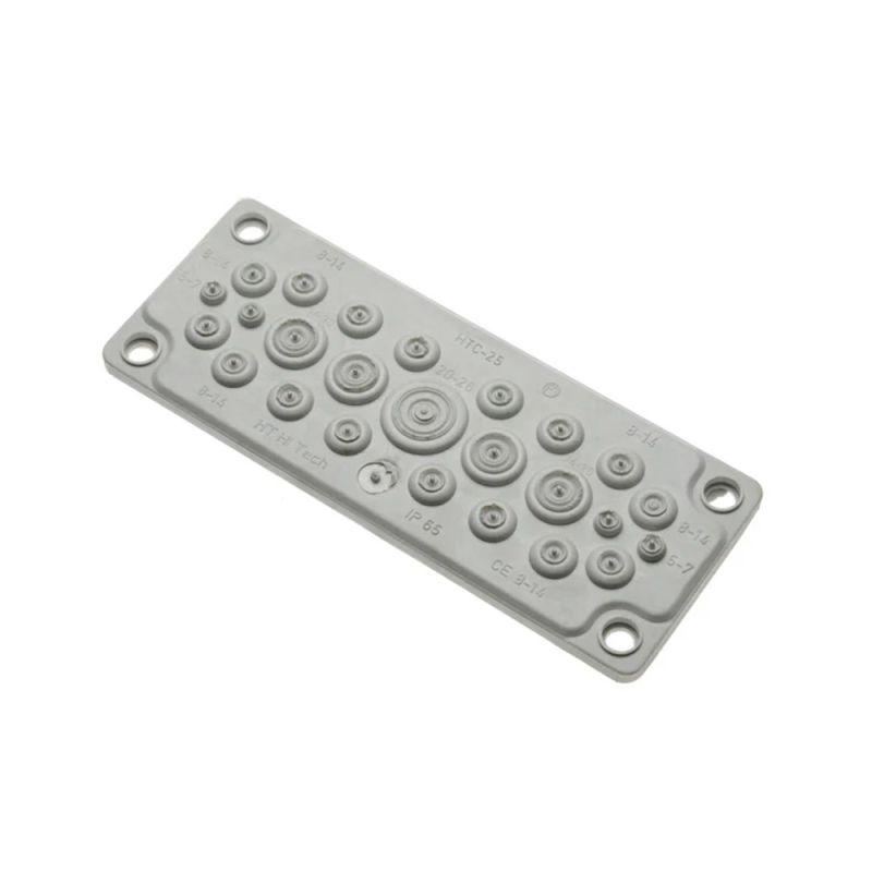 Ввод кабельный мембранный 25 отверстий d5-26мм IP65 сер. Промрукав PR08.26509