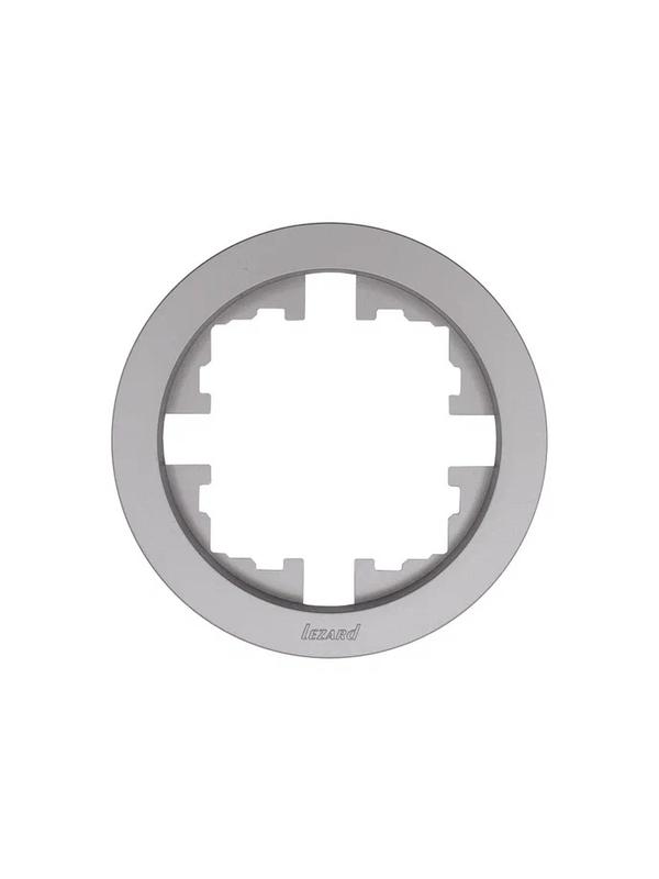 Рамка 1-м OSEN горизонт. круглая сер. матов. LEZARD 744-7400-146