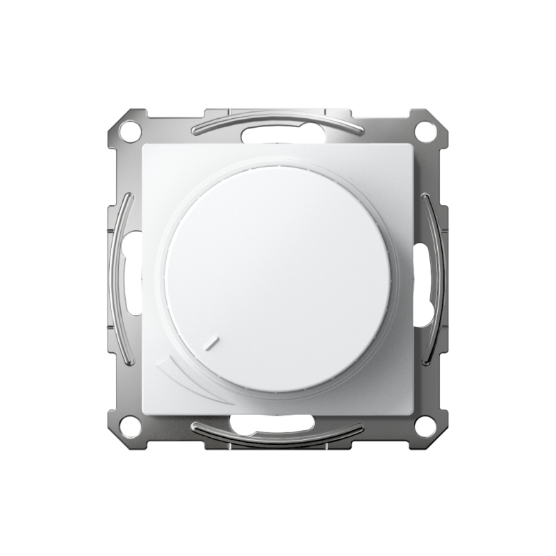 Светорегулятор поворотно-нажимной AtlasDesign 400Вт механизм бел. SE ATN000123