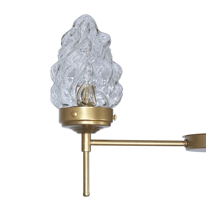 Светильник "Фламенко" 131 НПБ 01-3х40-101 Е14 [ИМ] подвесной зол. Элетех 1005405318