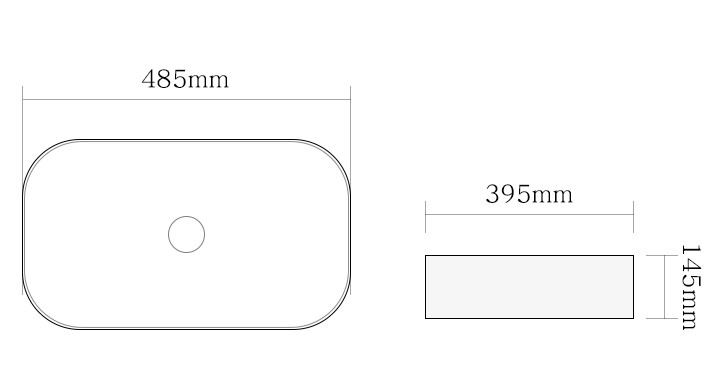 Раковина керамическая (накладная) SL-1105MB