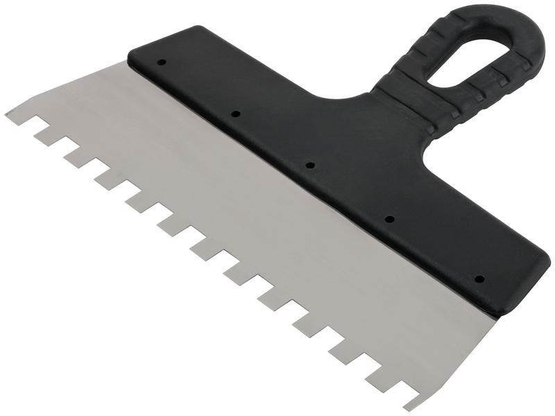 Шпатель фасадный зубчатый 250мм/зуб 10мм нерж. КУРС 06609