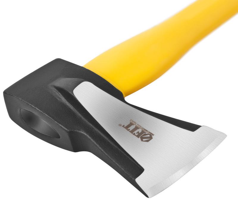 Топор-колун "ушастый" кованый 800мм 2500г фибергласовая длинная ручка FIT 46175