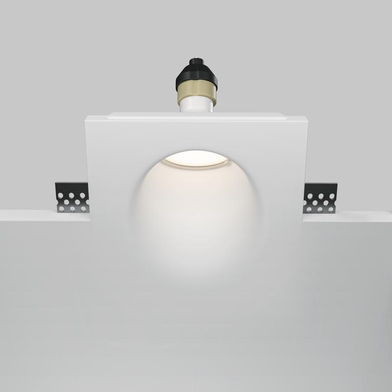 Светильник Gyps Modern 10Вт GU10 встраив. Maytoni DL001-WW-01-W