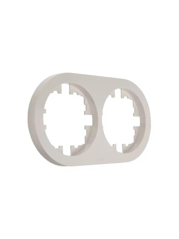 Рамка 2-м OSEN горизонт. круглая сл. кость LEZARD 744-9000-147