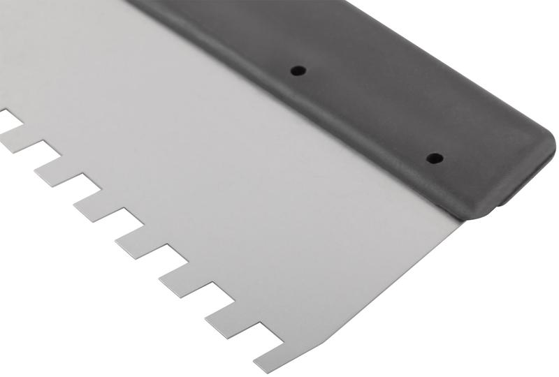 Шпатель фасадный зубчатый 350мм/зуб 8мм нерж. КУРС 06614