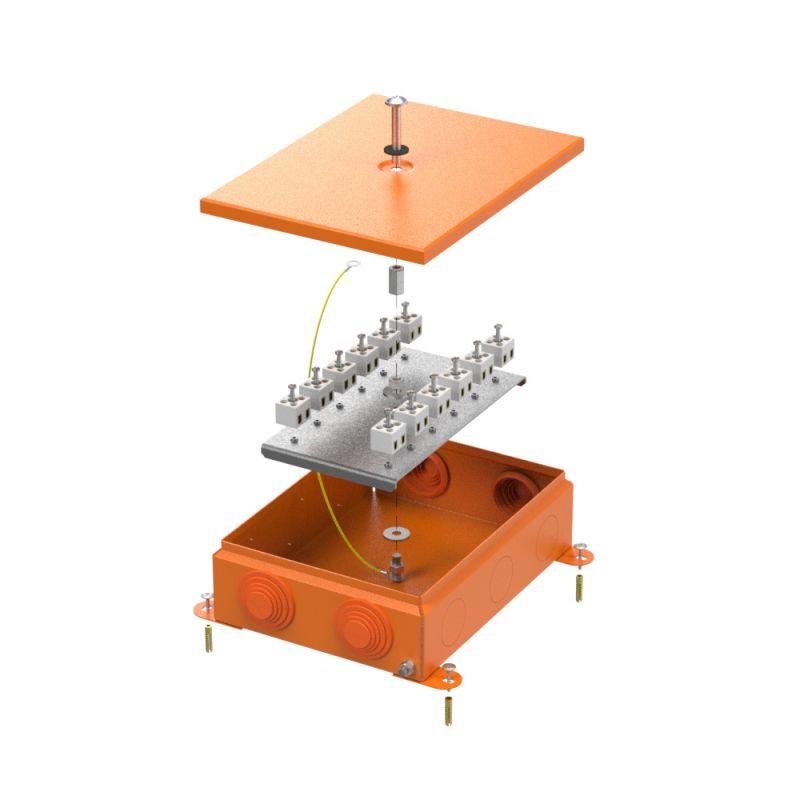 Коробка огнестойкая ОП 70-0385-FR2.5-24 E15-E120 RAL2004 150х200х60 Промрукав 70-0385-2004-FR2.5-24