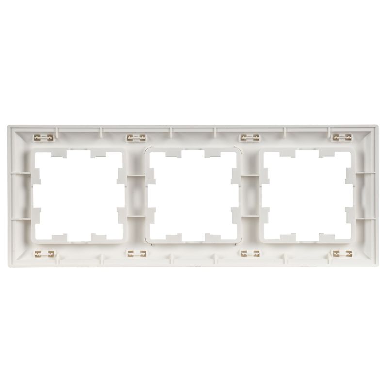 Рамка 3-м BRITE РУ-3-БрАБ арктич. бел./бел. IEK BR-M32-12-K91