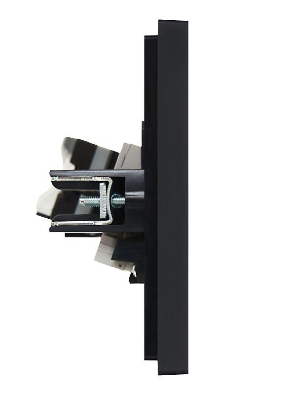 Розетка 2-м RJ11+RJ45 кат.5E FORTE&PIANO FP135 черн. IEK FP-KT20-O-1-K02