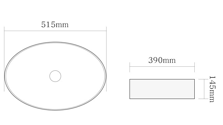 Раковина керамическая (накладная) SL-1104MB