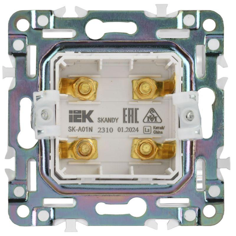 Аудиорозетка 4-м SKANDY SK-A01N никель IEK SK-S40-K50