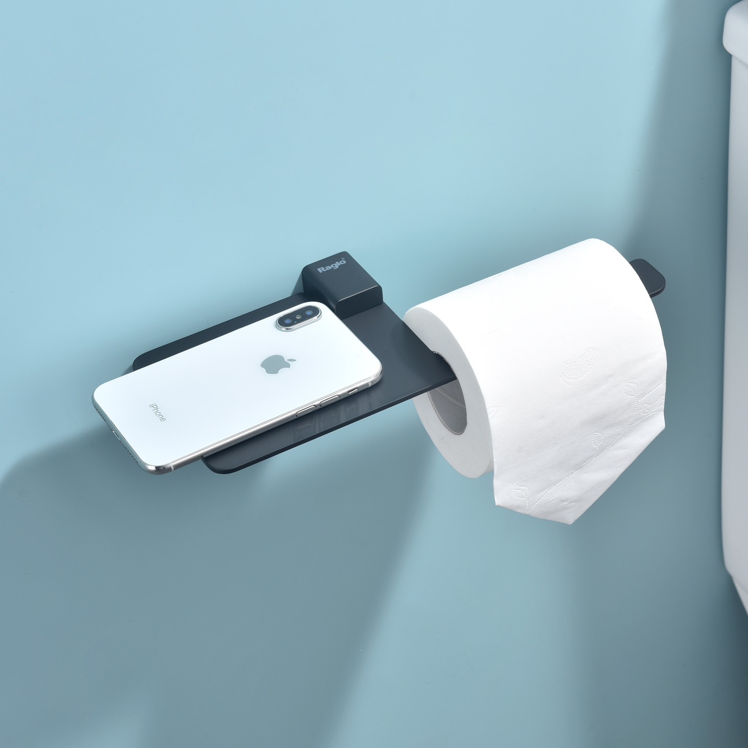 Держатель для туалетной бумаги Raglo R301.03.06, черный