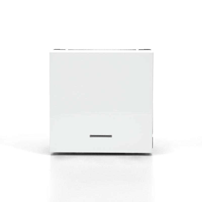 Выключатель кнопочный 1-кл. ArtGallery 10А с подсветкой механизм бел. SE GAL000116