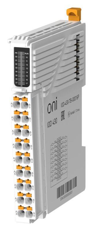 Модуль дискретного вывода IOD 430 16 сигналов PNP ONI IOD-430-TB-00016P