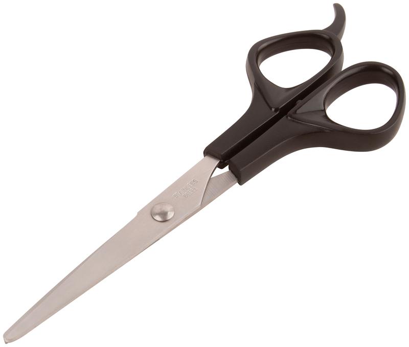 Ножницы бытовые нержавеющие пластиковые ручки толщина лезвия 1.5мм 160мм FIT 67352