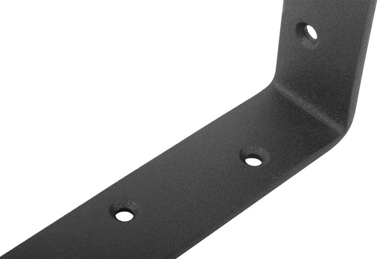 Уголок-кронштейн усиленный 200х150мм черн. КУРС 66104