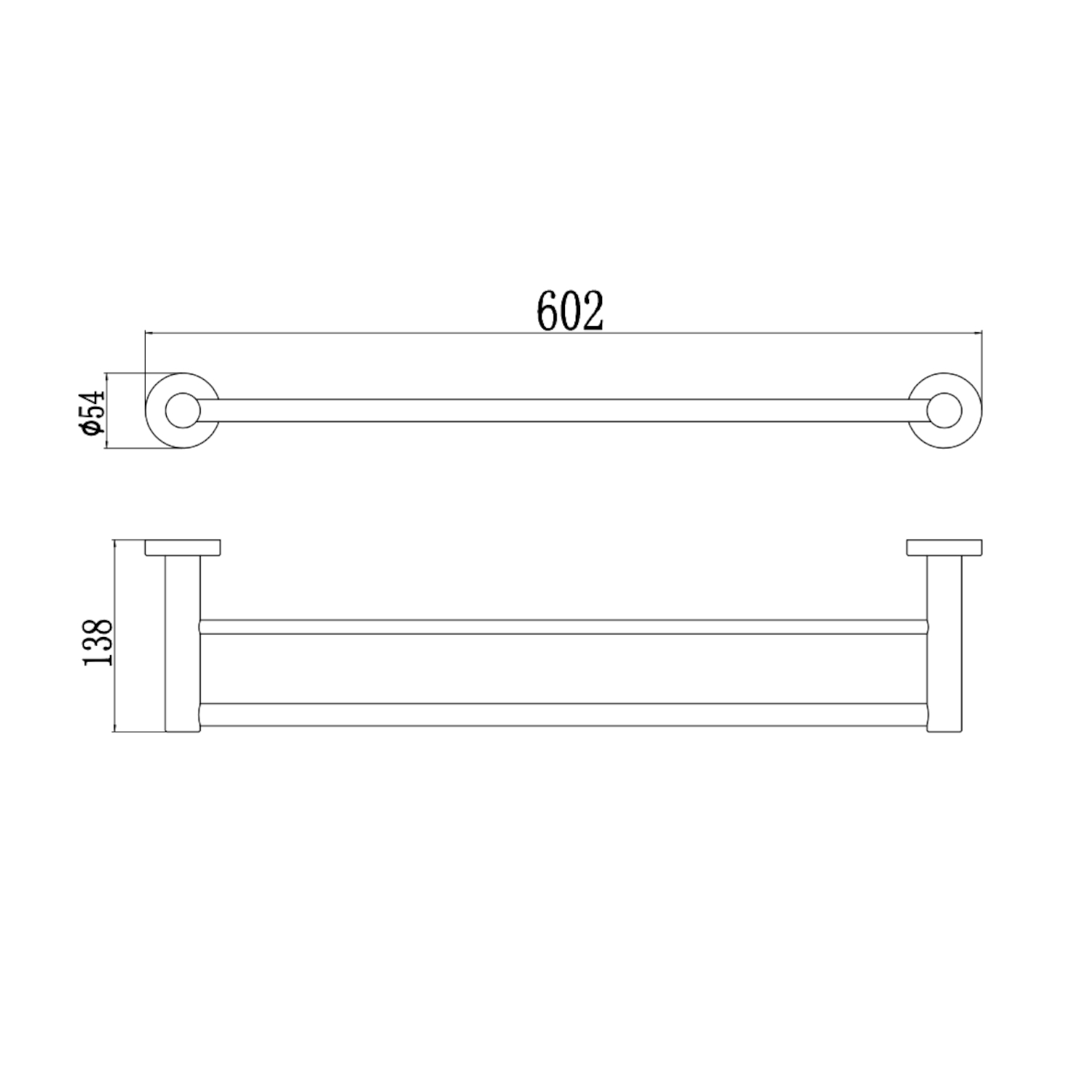 Полотенцедержатель Savol S-005648, сатин