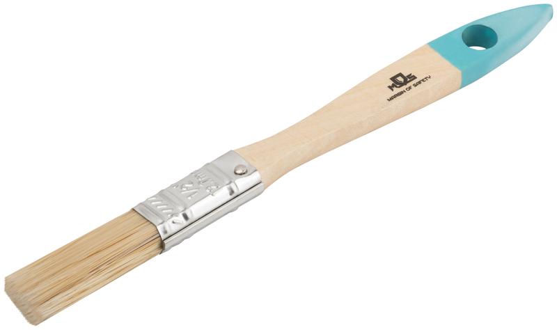 Кисть флейцевая натур. светлая щетина деревянная ручка 1/2дюйм (13мм) MOS 00701М