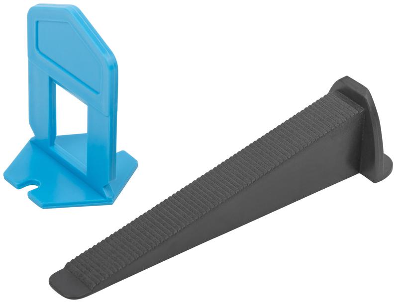 Система выравнивания плитки СВП зажимы "Ворота" и клинья ширина шва 2.0мм (уп.100шт) КУРС 16809