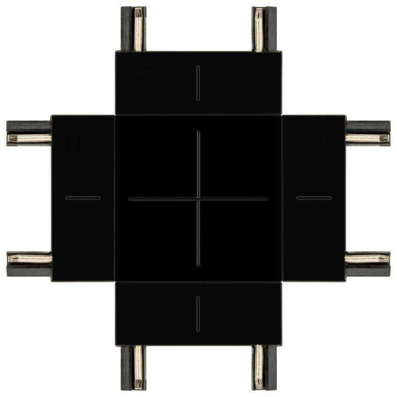Коннектор Х-образный TRM-S5-CX BK для тонкого магнитного шинопровода черн. Эра Б0059033