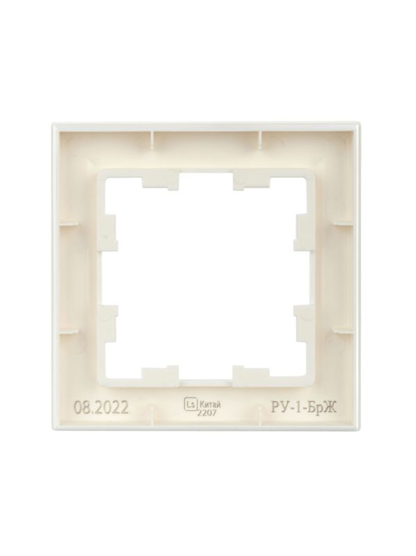 Рамка 1-м BRITE РУ-1-БрЖ жемчуж. IEK BR-M12-K36