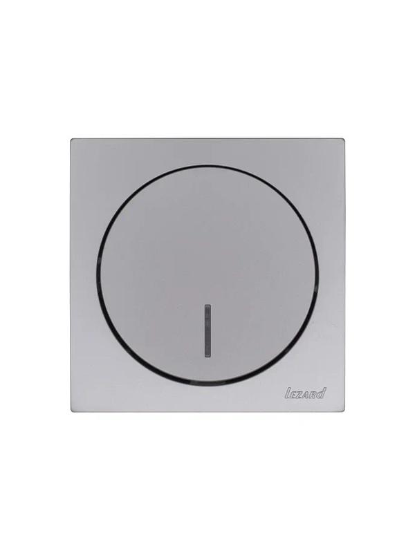 Выключатель 1-кл. СП OSEN 10А IP20 с подсветкой механизм сер. матов. LEZARD 743-7488-111