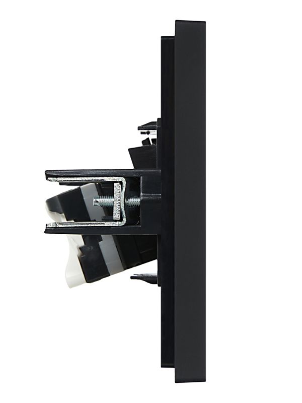 Розетка компьютерная RJ45 кат.5E FORTE&PIANO FP132 черн. IEK FP-K10-1-K02