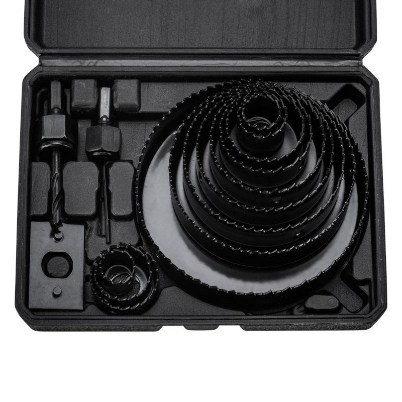 Набор кольцевых пил по дереву 19-127мм 16 предметов Kranz KR-92-0253