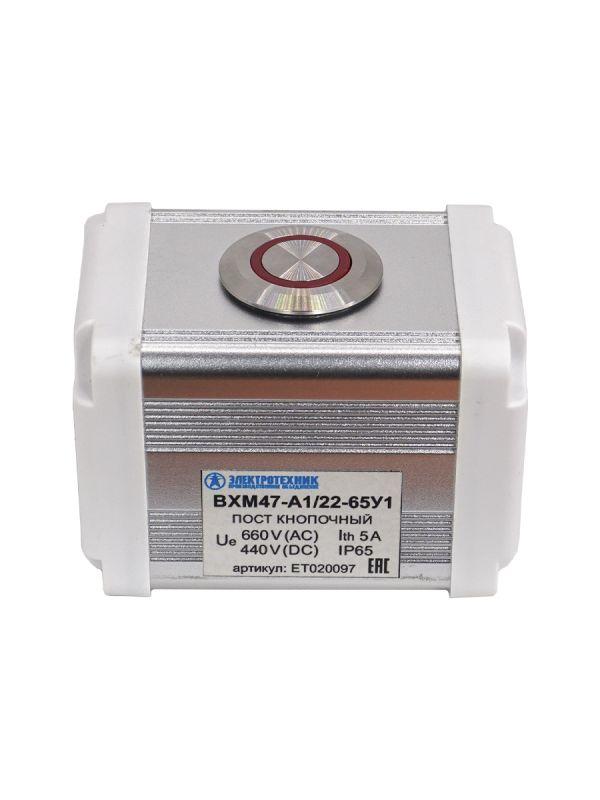 Пост управления BXM47-A1/22-65У1 1 цилиндрическая кнопка 1C1NO1NC красн. Электротехник ET020097