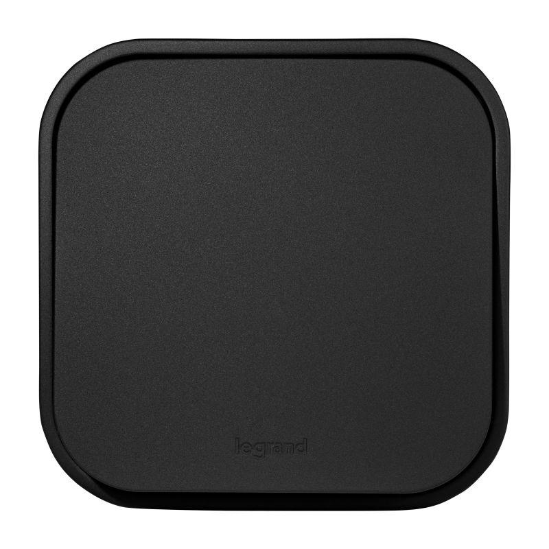 Переключатель проходной 1-кл. ОП Quteo 10А IP20 10AX черн. матов. IEK 782477