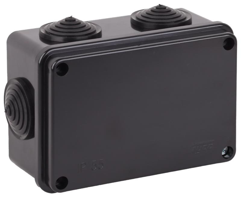 Коробка распаячная для ОП 120х80х50мм УХЛ1 черн. Ruvinil 67051Ч