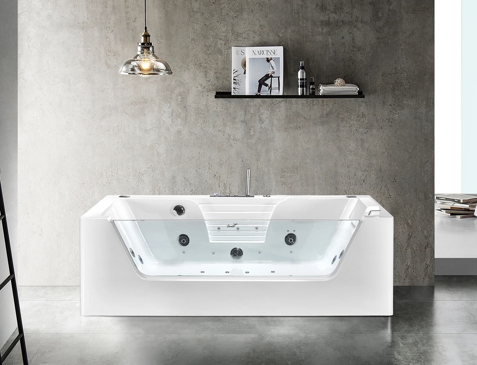 Ванна C-477-18A акриловая гидромассажная Ceruttispa (1800x850x580)