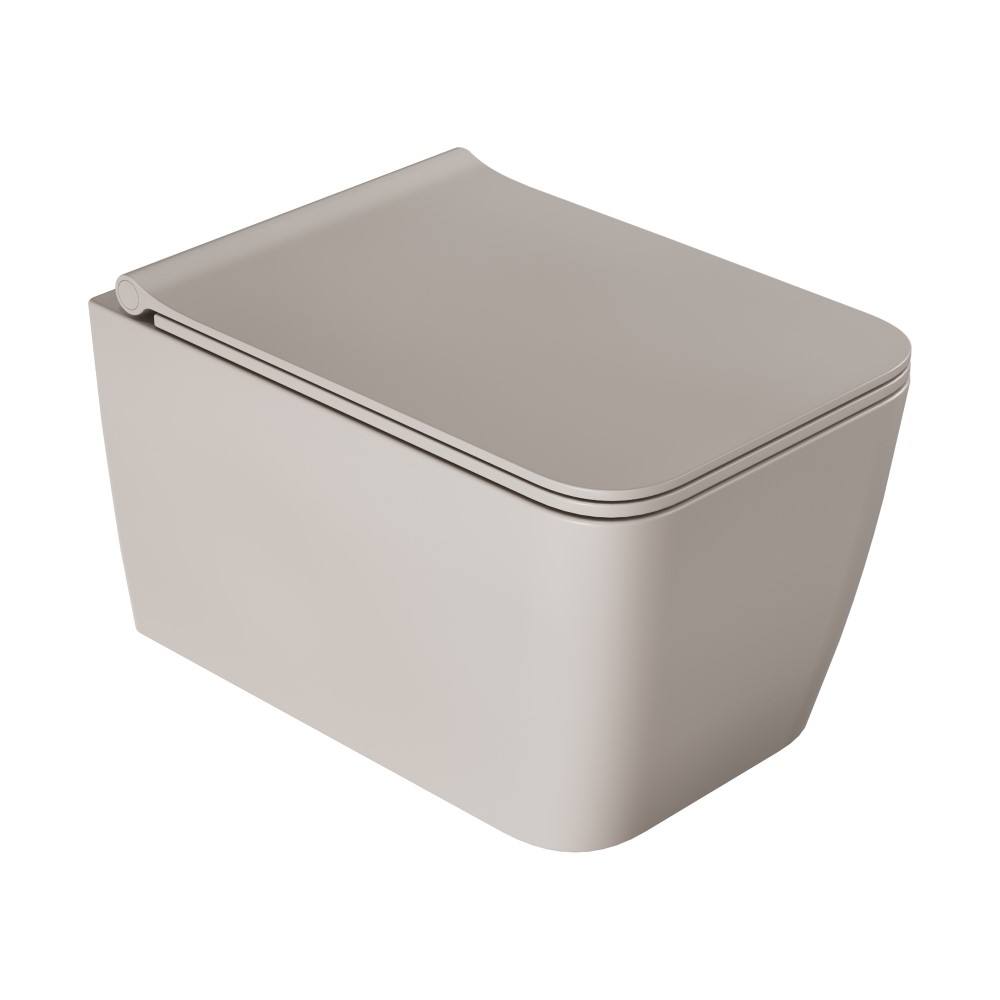 Zen подвесной унитаз с биде матовый черный с крышкой