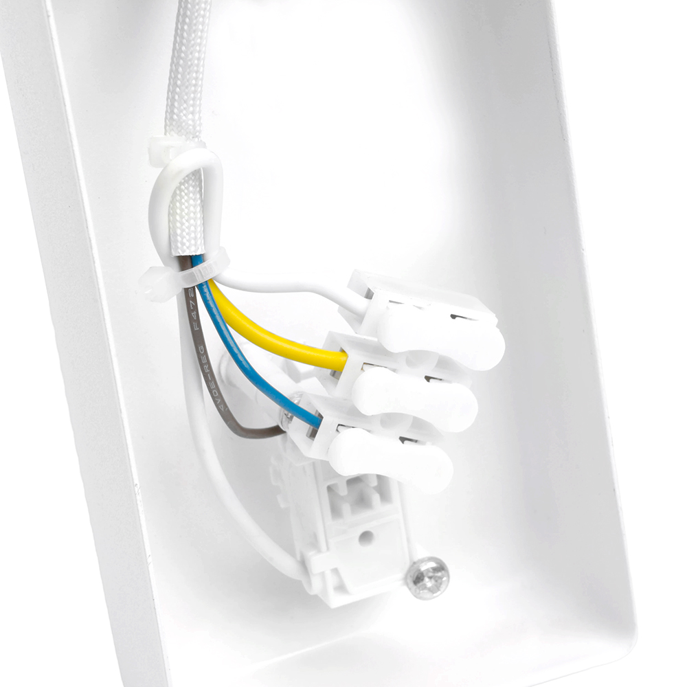 Светильник ДБО GU10 без лампы наклонный с выключателем белый