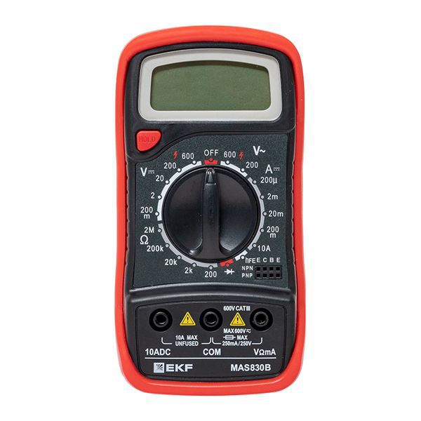 Мультиметр цифровой MAS830B Master EKF In-180701-pm830B
