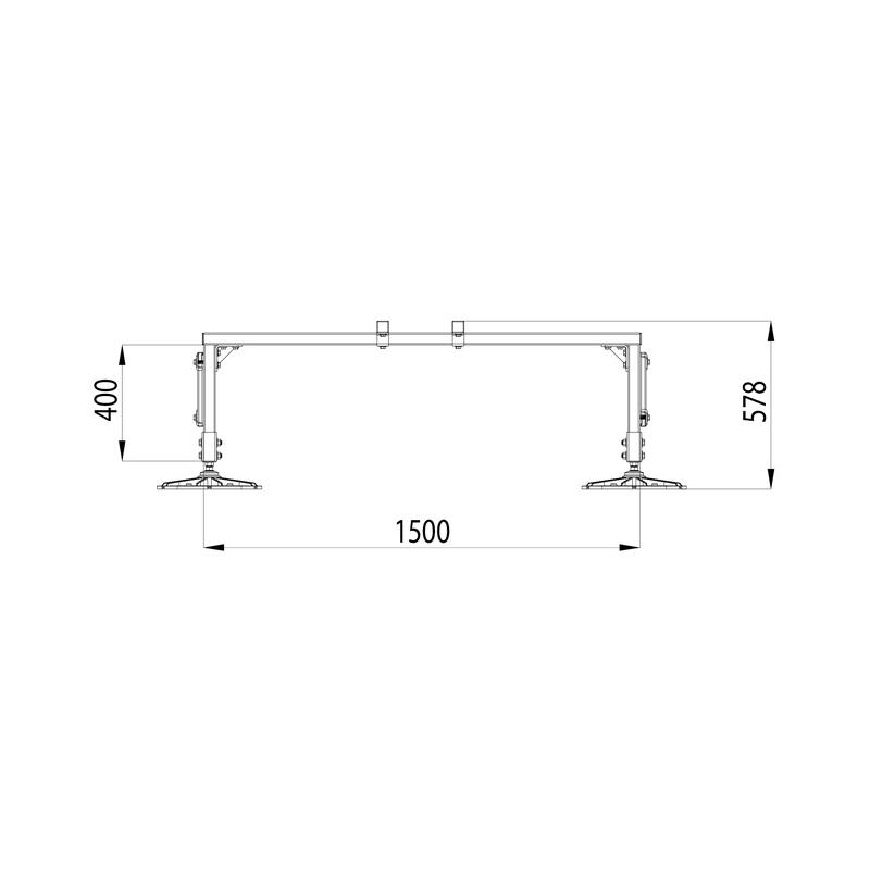 Конструкция опорная для установки оборудования TECHNORAPTOR FOOT 1500х1000 тип 1 HD КМ TR0229
